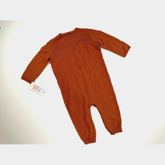 Copied - Carter's - Just One you - Infant Knit Romper, 9m - Copper - Picture 3 of 3